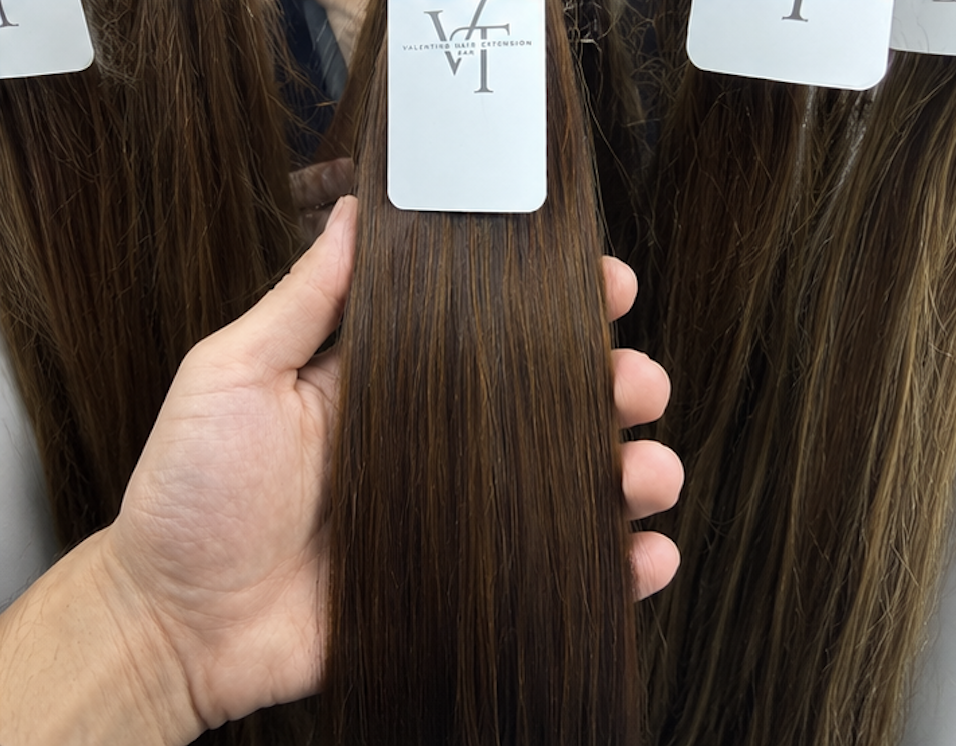 Brown hair texture